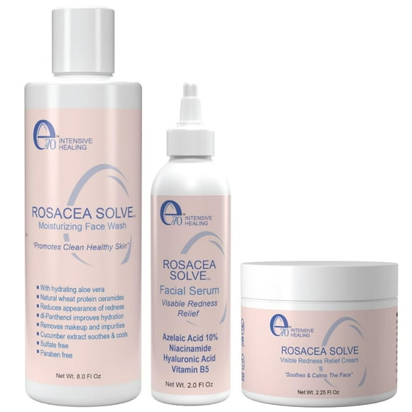 Set de tratamiento para la rosácea e70 Rosacea Solve con crema facial