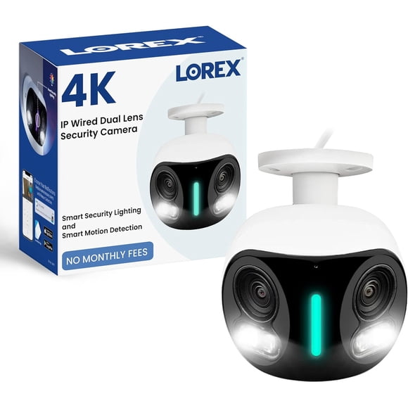 Cámara Seguridad Exterior Lorex 4K 8MP Doble Lente 180°