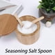 thumbnail image 5 of 50 Pièces Petite Cuillère en Bois Cuisine Mini Cuillère En Bois Naturel Petites Cuillères de en Bois Faites Main pour Enfants, Condiments, Épices, Thé, Miel, Moutarde, Etc, 5 of 7