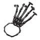thumbnail image 1 of Pulsera De Mano Esqueleto Con Pulsera De Elasticidad De Anillos Para Fiesta Negra, 1 of 3