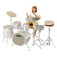 thumbnail image 1 of Pintado A Mano 1:64 Rock Music People Figure Dioramas Fairy Garden Movie Props White Drummer Set, 1 of 2
