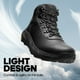 thumbnail image 2 of Botas de senderismo NORTIV 8 NMUMHB2505 impermeables de cuero para hombre, negras 9, 2 of 3