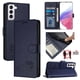 thumbnail image 1 of Funda tipo cartera FOXDOCK para Samsung Galaxy S21 con soporte, ranuras, RFID, diseño de gato, 1 of 5