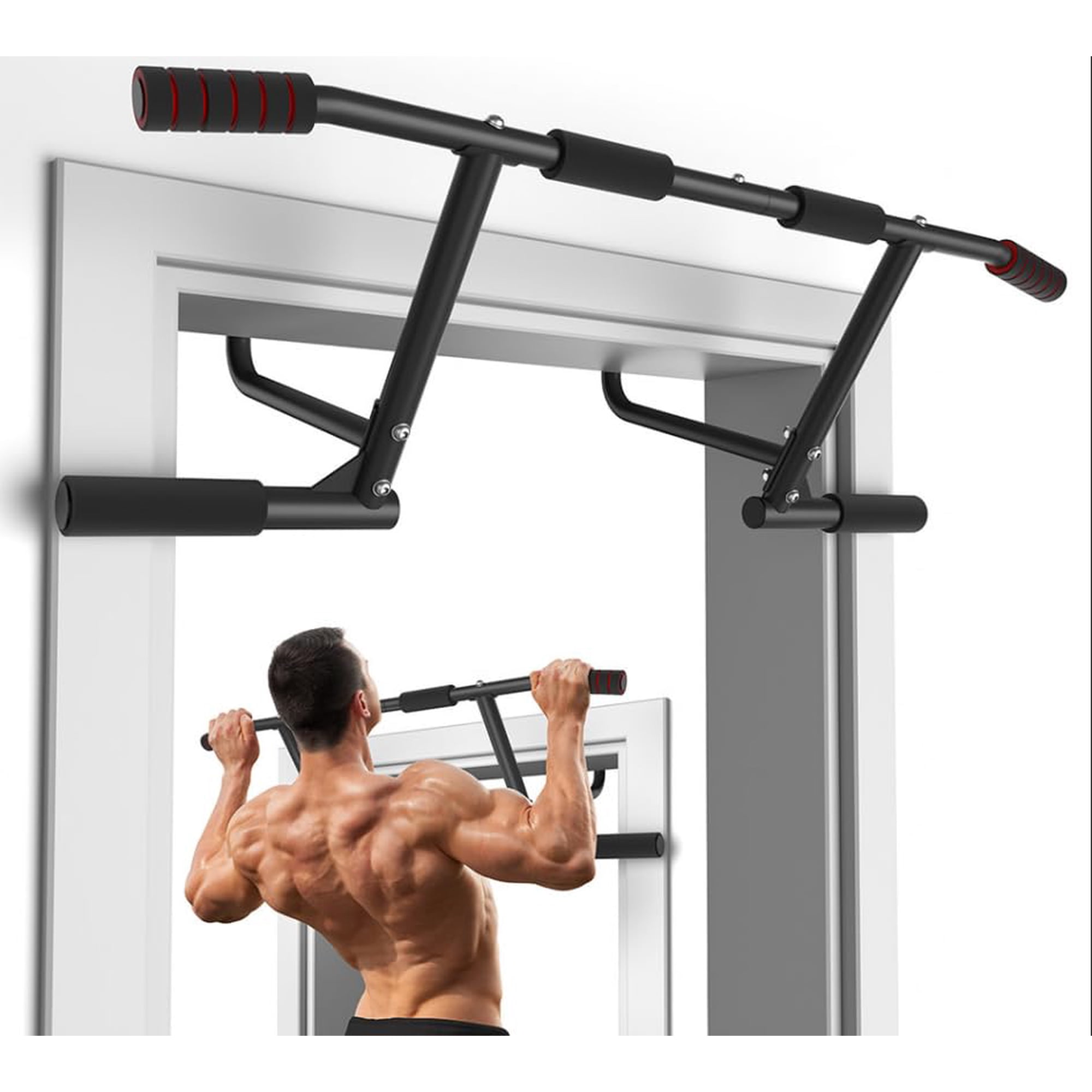 Barra De Tracción Onetwofit Para Puerta, 200 Kg, Muy Resistente