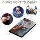 thumbnail image 4 of Buenos Presagios Porta Pasaporte y Cartera de Viaje Premium de Cuero PU, Funda de Pasaporte Bloqueo RFID con Ranuras para Tarjetas de Crédito, Estuche para Libro de Pasaporte para Familia 10cm × 15cm, 4 of 6