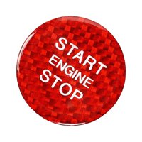 Ioensy - Cubierta Del Botón De Parada De Arranque Del Motor, Antiarañazos, Color Rojo, Apto Para Audi A3, A4, A5, A6