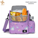 thumbnail image 5 of Lonchera Térmica Escolar Bolso Almuerzo Colación Niña Morado Unicornio, 5 of 8