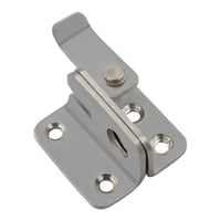 Magideal - Pestillo Abatible Pestillo De Puerta Pestillo De Perno De Puerta Corredera, Pestillo De Cerradura De Puerta Resistente Para Jaula De Mascotas, Garaje, Plata S Derecha Abierta