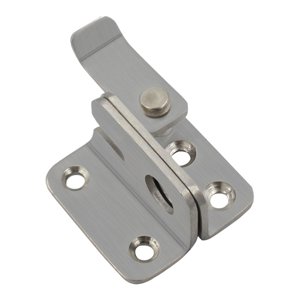 Magideal - Pestillo Abatible Pestillo De Puerta Pestillo De Perno De Puerta Corredera, Pestillo De Cerradura De Puerta Resistente Para Jaula De Mascotas, Garaje, Plata S Derecha Abierta