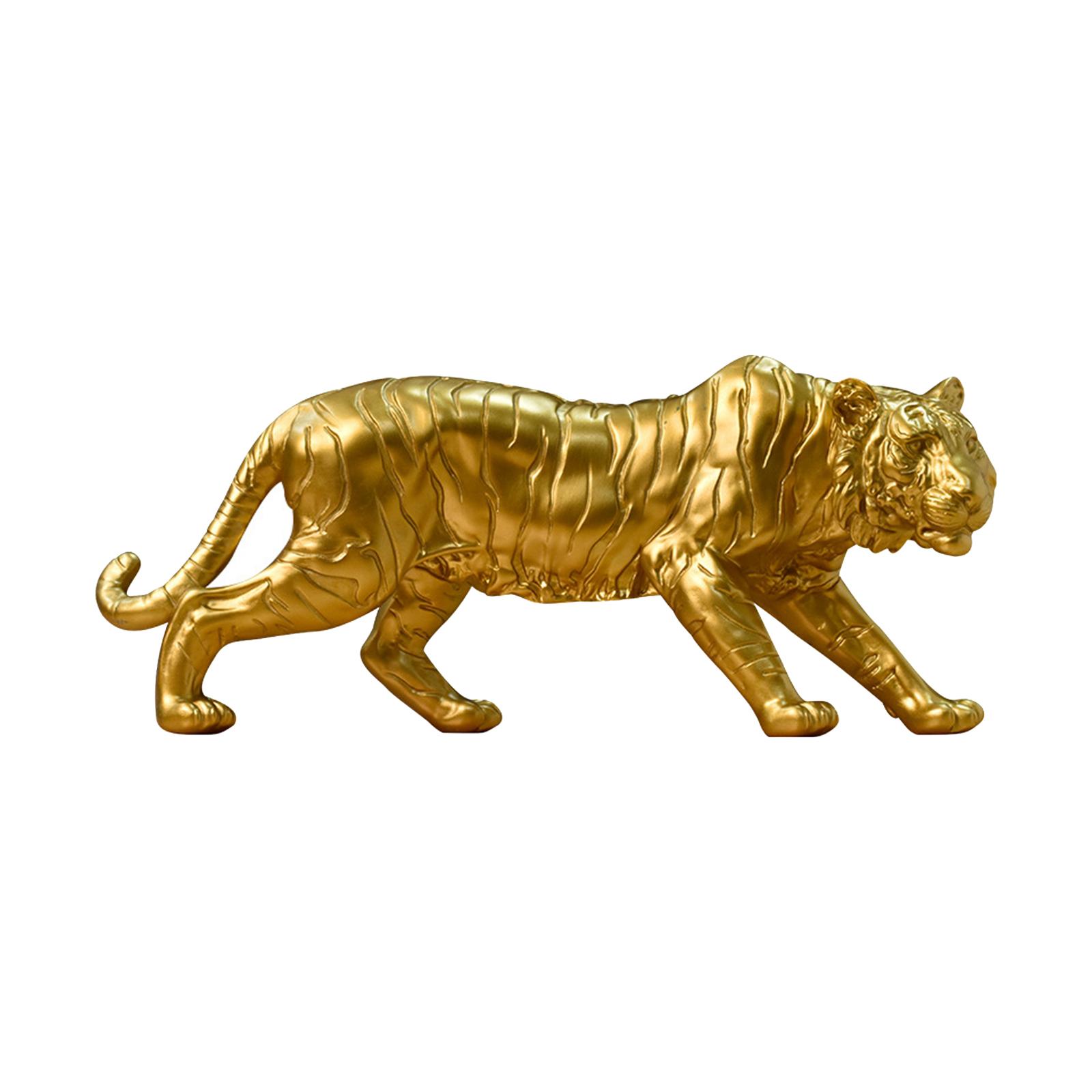 Bothyi - Estatua De Tigre Moderna, Arte Aureate Coleccionable Para Decoración De Entrada, Escritorio