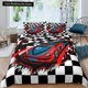 thumbnail image 1 of x594 Bed SheetsRace Car Duvet Cover Cool Speed Racing Bedding Set Teens Men Black Sport Car Quilt Cover Polyester Comforter Cover 3-Piece Bedding Set (1 Duvet Cover + 2 Pillow Shams) nj594, 1 of 5
