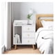 thumbnail image 4 of Mueble Velador 2 Niveles 3 Cajones Mesa De Noche Blanco 62x30x43cm, 4 of 7