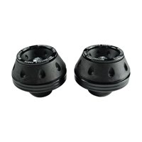 Ioensy - Piezas De Repuesto Genéricas Para Montaje De Deslizadores De Marco De Rueda De Horquilla Delantera De Alto Rendimiento, Color Negro