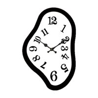 Bothyi - Reloj De Pared Derretido, Silencioso, Ideal Para Oficina, Cocina, Regalo Para Vacaciones, Aula, Reloj Colgante De 30 Cm X 19,5 Cm