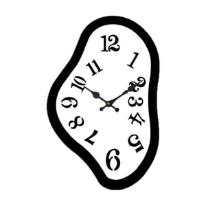 Bothyi - Reloj De Pared Derretido, Silencioso, Ideal Para Oficina, Cocina, Regalo Para Vacaciones, Aula, Reloj Colgante De 30 Cm X 19,5 Cm