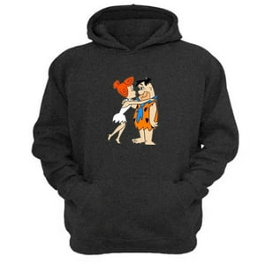 Genérico - Polerón Canguro Los Picapiedras Gris Oscuro Talla L Unisex