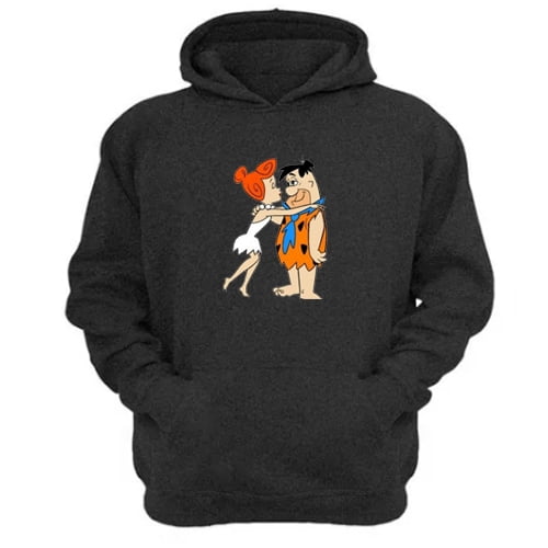 Polerón Canguro Los Picapiedras Gris Oscuro Talla S Unisex