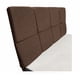 thumbnail image 5 of Cama 2 Plazas Europea América Slim Respaldo Atenas 150x190x50 Cm Tela Chocolate, 5 of 6