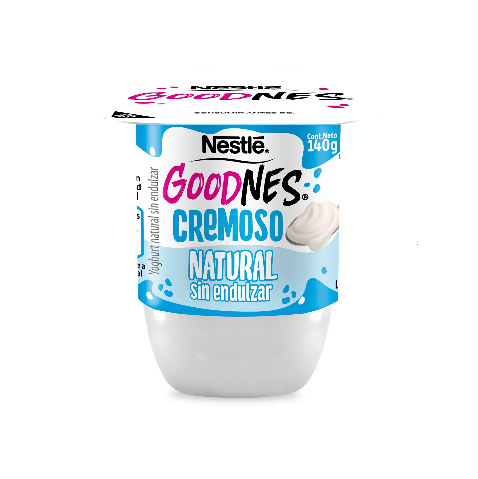 Yoghurt Cremoso Natural Sin Endulzar 140 g Goodnes