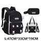 thumbnail image 1 of 3 Pcs/Set School Bag for Girls Children Backpack Schoolbag Teenage School Child With Lunch box Pencil Case Kids Book Bag 2024, 1 of 3
