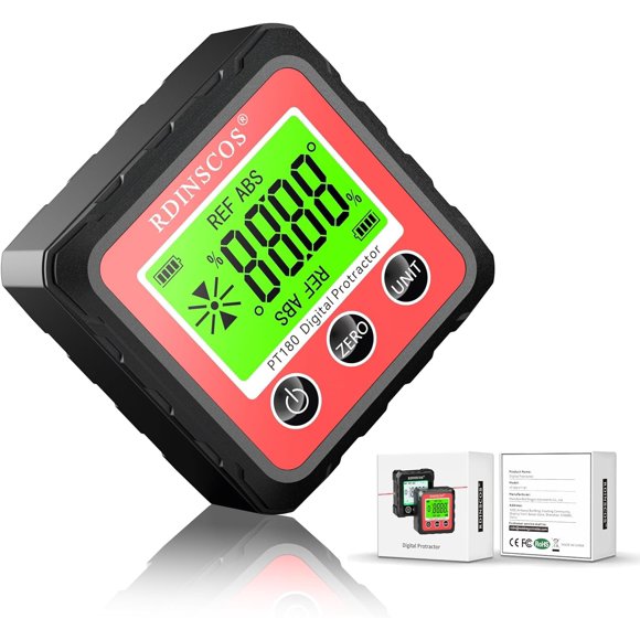 Inclinómetro digital Angle Finder RDINSCOS de -4 a 90 grados
