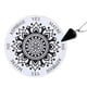 thumbnail image 1 of Tablero De Péndulo De Estrella Brujería Con Colgante Negro Collar Rebanada Radiestesia Blanco A, 1 of 5