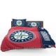 thumbnail image 1 of Seattle Mariners MLB Baseball American League Quilt Duvet Cover Set3-Piece Bedding Set, 1 of 5
