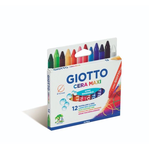Lápices de Cera Maxi Extra Large Caja 12 Un, 1