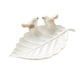 thumbnail image 4 of Pendientes En Forma De Hoja De Porcelana, Bandeja De Joyería, Plato De Aperitivos Para Regalo De Inauguración De La Casa, Color Blanco, 4 of 5