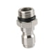 thumbnail image 1 of Conector De Liberación Rápida De 1/4 De Acero Inoxidable Resistente Para Postes De Extensión, Mangueras, Rosca Macho, 1 of 5
