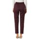 thumbnail image 3 of INSPIRE CHIC Pantalones de Tartán a Cuadros para Mujer de Regreso a Clases, Cintura Alta Elástica, Rectos y Largos, 3XL Burdeos, 3 of 7