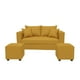 thumbnail image 2 of Living Aurelia 2 Cuerpos + 2 Pouf Tela Mostaza, 2 of 2