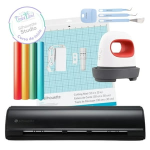 Silhouette - Kit Inicio Cameo 5 Black + Estampadora Mini Heat Press