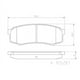 thumbnail image 2 of Pastillas Freno para auto Lexus LX450 1995-1997 Delantero, 2 of 4