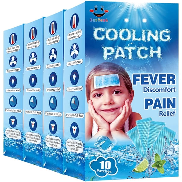 Parches refrescantes EasYeah para aliviar la fiebre y el dolor