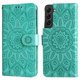 thumbnail image 1 of Funda tipo cartera FOXDOCK para Samsung Galaxy S22 , diseño girasol en relieve, cuero PU, cierre magnético, soporte y tarjetero, 1 of 5