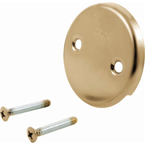 Placa de rebose y tornillos Delta Faucet RP31556CZ Champagne