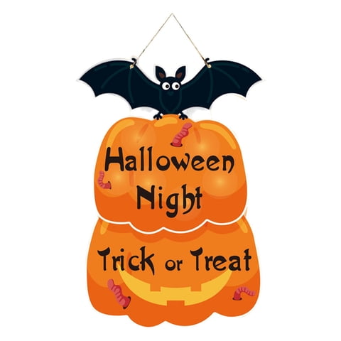 Bothyi - Colgador De Puerta De Halloween, Accesorio Decorativo Colgante De Halloween Para Dormitorio Festivo, 43 X 30 Cm, Estilo Murciélagos