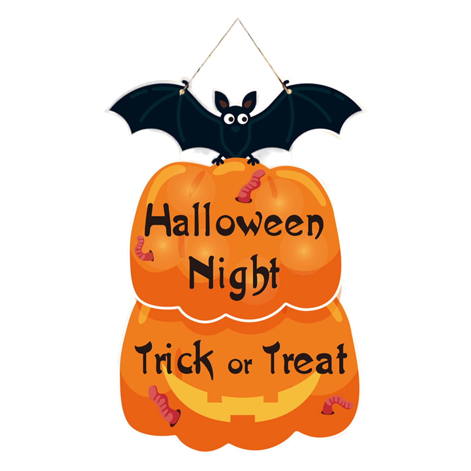 Bothyi - Colgador De Puerta De Halloween, Accesorio Decorativo Colgante De Halloween Para Dormitorio Festivo, 43 X 30 Cm, Estilo Murciélagos