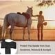 thumbnail image 3 of Cubierta impermeable del sillín del caballo occidental con correas elásticas para fijar de forma segura cada esquina y parachoques - se adapta a la mayoría del sillín occidental de tamaño co, 3 of 3