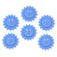 thumbnail image 4 of 6 Unids Silicona Raqueta De Tenis Raqueta Amortiguador De Vibraciones Amortiguador Azul, 4 of 5