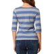 thumbnail image 3 of INSPIRE CHIC Camisetas a Rayas de Mujer para Regreso a Clases Ajustadas con Mangas al Codo y Cuello de Barco Talla S Gris Azul, 3 of 6