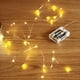 thumbnail image 1 of Guirnalda de luces LED de alambre de cobre con forma de estrella, funciona con pilas, ideal para dormitorio, Navidad, fiestas, bodas, centros de mesa y decoración (5 m/16 pies, blanco cálido), 1 of 8