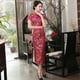 thumbnail image 5 of Vestido cheongsam de diez hebillas, desfile de ropa de verano, etiqueta larga, corte entallado, 5 of 5