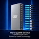 thumbnail image 4 of Hub USB‑C OHLOPL 1200 W GaN4 12‑en‑1, cable de 240 W, 4 of 6
