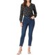 thumbnail image 2 of INSPIRE CHIC Camisas de Mujer de los años 50 con Mangas Largas Estampadas y Botones con Lunares de Corazón M Negro Floral, 2 of 6