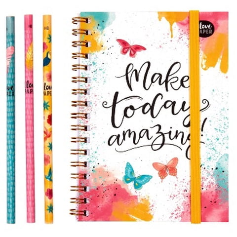 Tienda Lillifee - Set Con 3 Lápices Mina Y Linda Libreta - Make Today Amazing