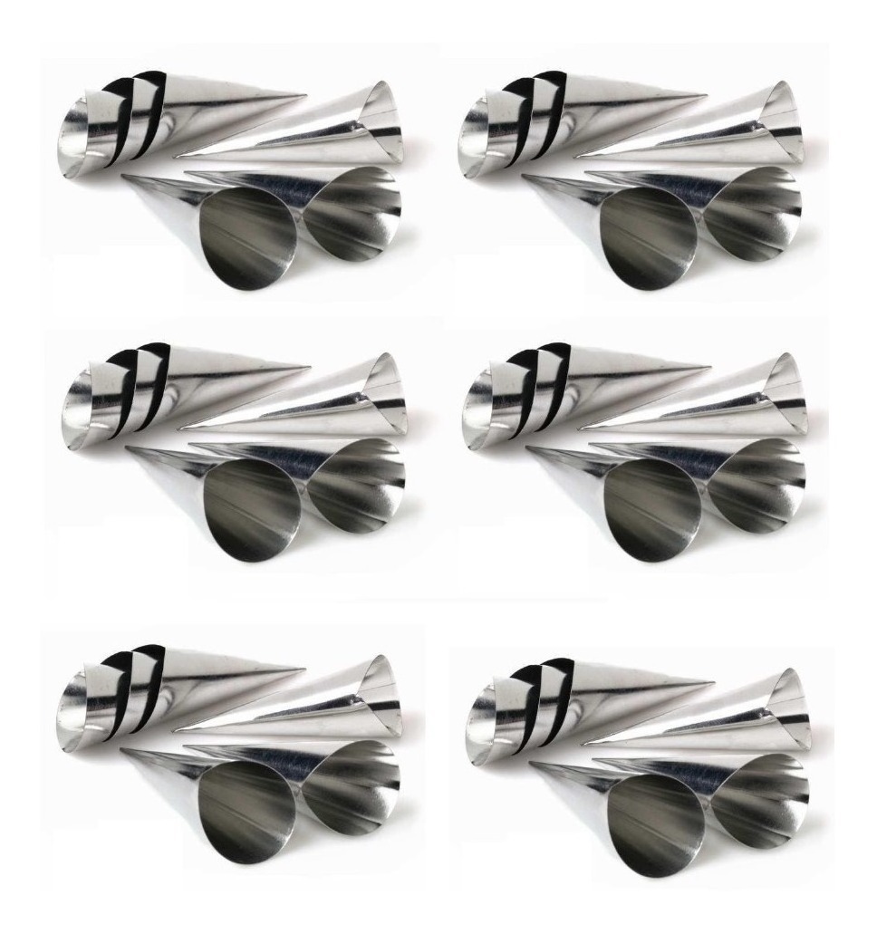 Genérico - Pack X36 Cono Molde Para Cannoli Cachito Croissant Pan Danes
