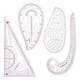thumbnail image 2 of Kit De Regla Curva Francesa, Herramientas De Costura A Medida Para Diseñadores, 4 Uds., 2 of 3