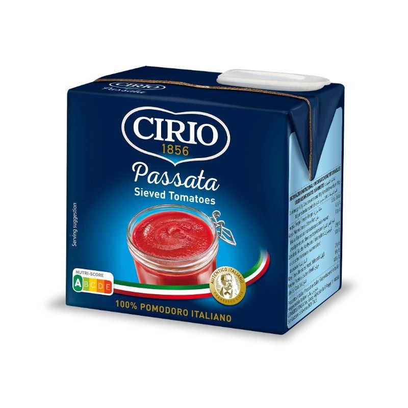 Puré De Tomate - Passata Sieved Tomatoes Caja 500 g Cirio